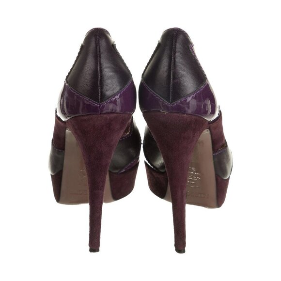 MISSONI | Purple Color Block Heels - Picture 6 of 15